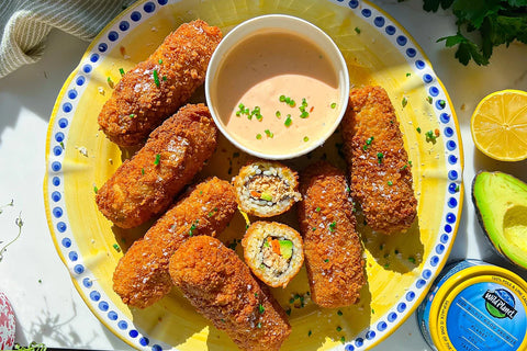 Mini Fried Sushi Rolls