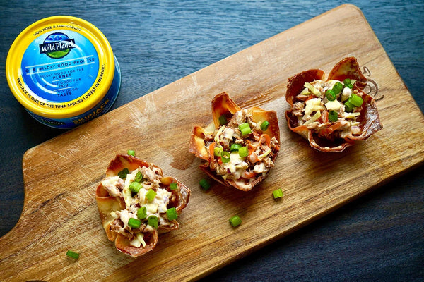 Tuna Wonton Cups