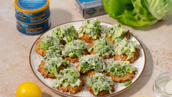 Tuna Caesar Crostinis