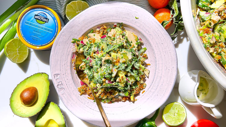 Photo of Crispy Rice Tuna Salad with Creamy Cilantro Dressing