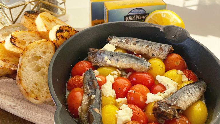 Photo of Lemon & Feta Baked Sardines
