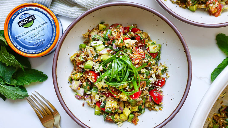 Photo of Mediterranean-inspired Crispy Rice Tuna Salad