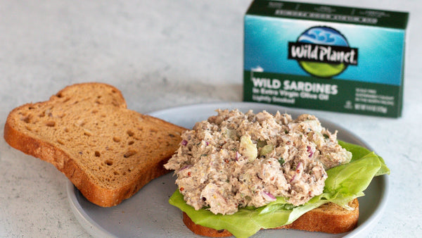 Classic Sardine Salad Sandwich