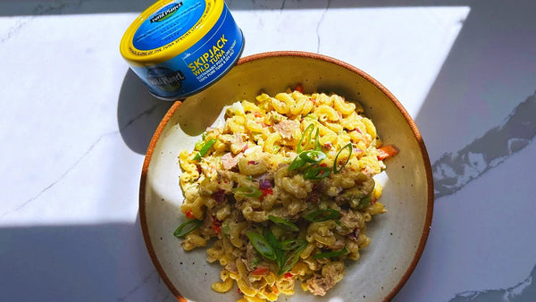 Tuna Pasta Salad with Hard-boiled Eggs
