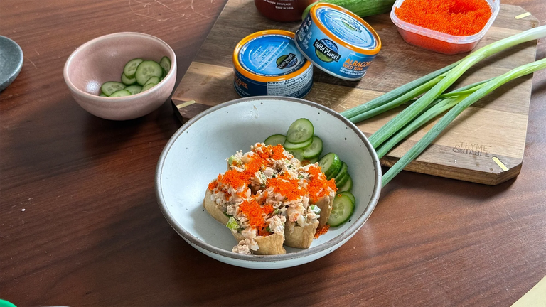 Photo of Spicy Tuna and Shrimp Yubu Pockets