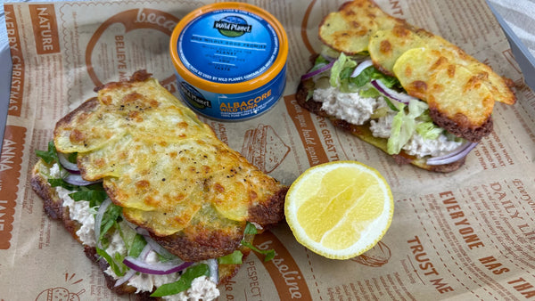 Tuna Salad Potato Wrap Sandwiches