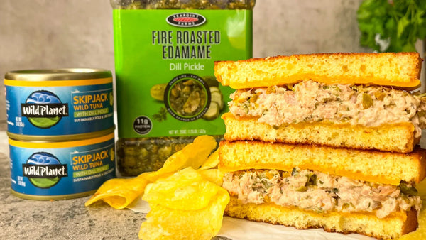 Dill Pickle Air Fryer Tuna Melt