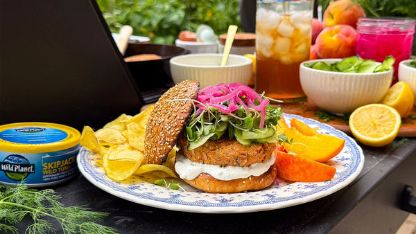 Lemon Dill Tuna Burger