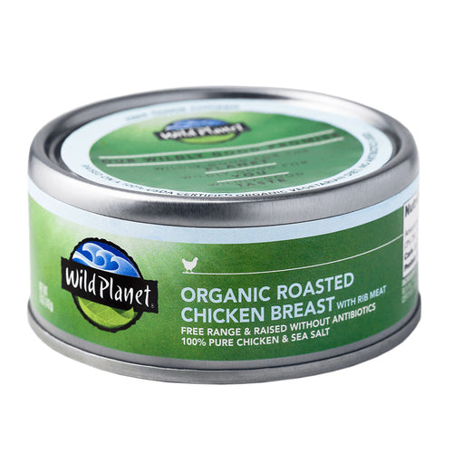 Organic canned chicken