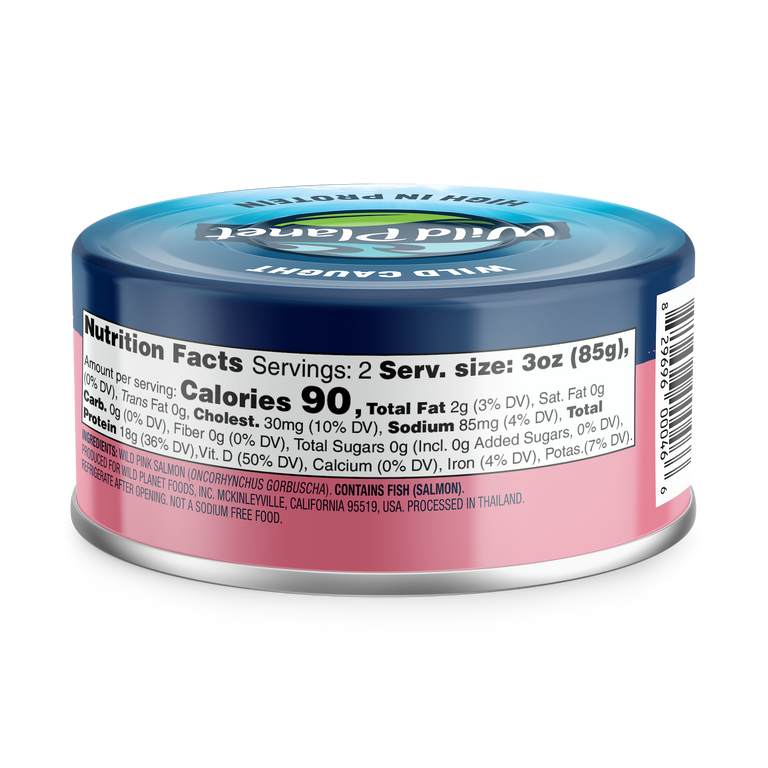 Wild Pink Salmon No Salt Added
