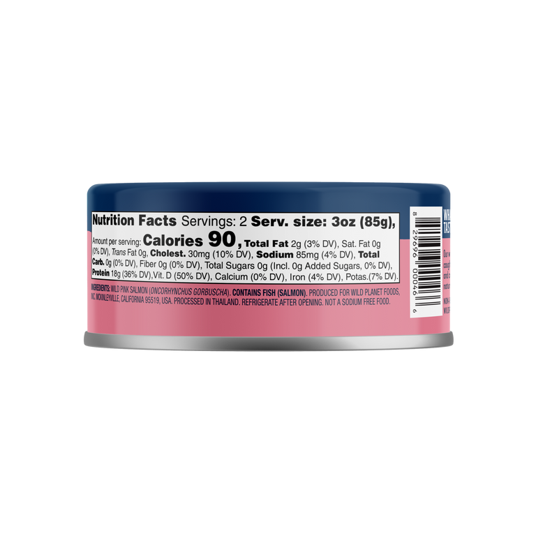 Wild Pink Salmon No Salt Added