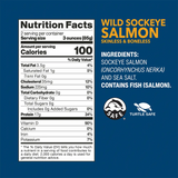 Wild Sockeye Salmon nutrition facts and ingredients