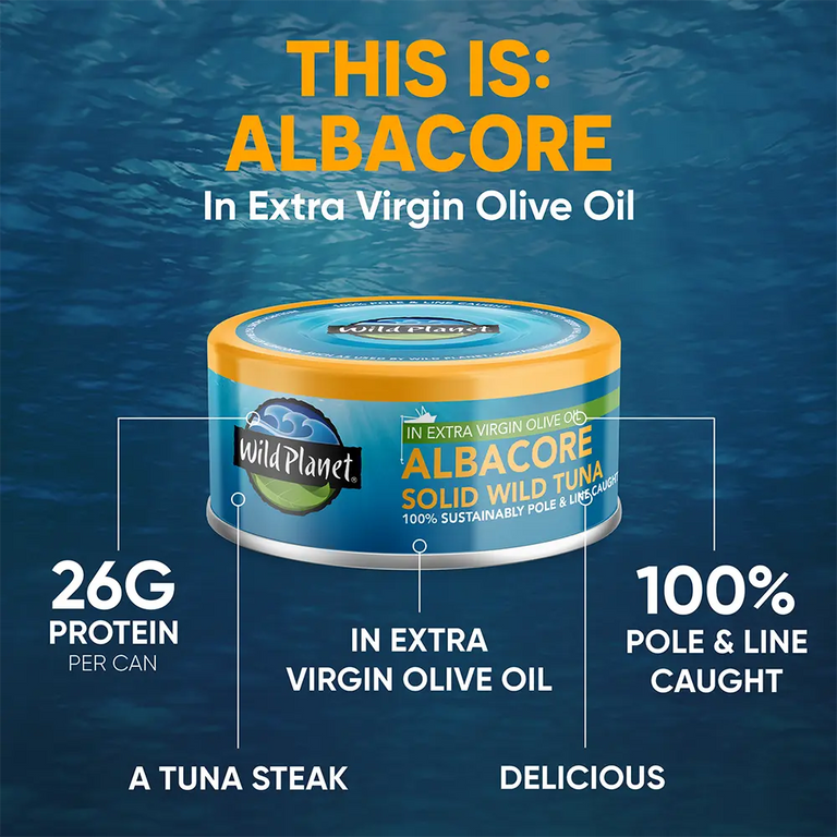 Albacore Wild Tuna in EVOO attributes
