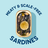 Open can of Wild Sardines In Extra Virgin Olive Oil with Lemon