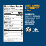 Wild White Anchovies In Water nutrition facts and ingredients