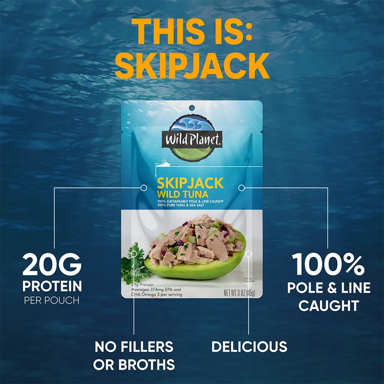 Sjipjack Wild Tuna pouch attributes