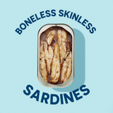 Open can of Wild Sardines Skinless & Boneless Fillets In Extra Virgin Olive Oil