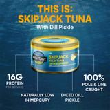 Skipjack Wild Tuna with Dill Pickle attributes