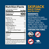 Skipjack Wild Tuna with Dill Pickle nutrition facts and ingredients