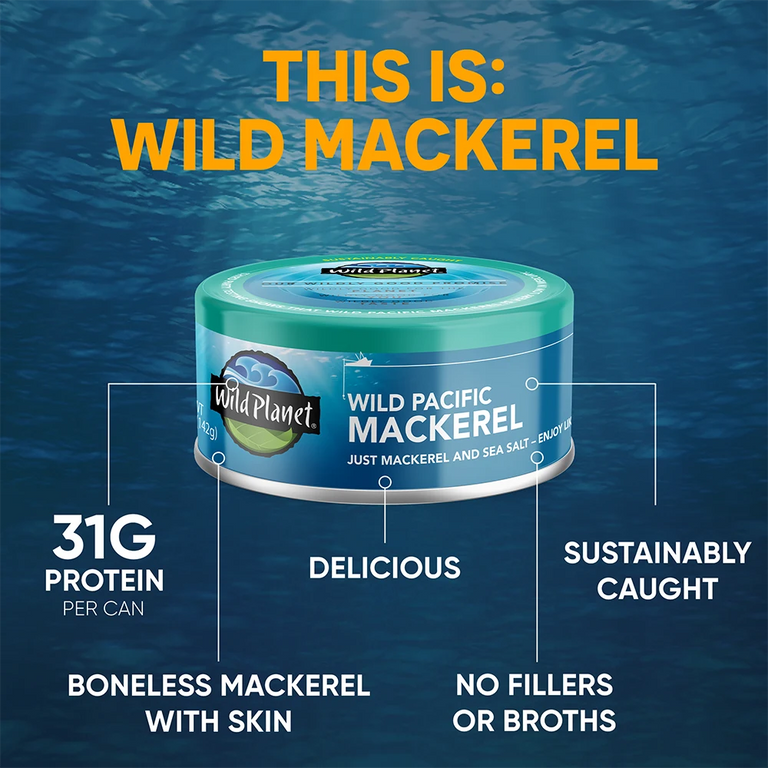  Otter Kingdom Chub Mackerel in Water Wild Caught, 15-Ounce Cans  (Pack of 12) : Grocery & Gourmet Food