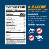 Albacore Wild Tuna in EVOO nutrition facts and ingredients