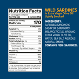 Wild Sardines In Extra Virgin Olive Oil nutrition facts and ingredients