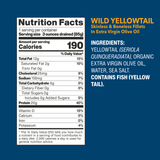 Wild Yellowtail Fillets In Extra Virgin Olive Oil nutrition facts and ingredients