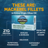 Wild Mackerel Fillets In Extra Virgin Olive Oil