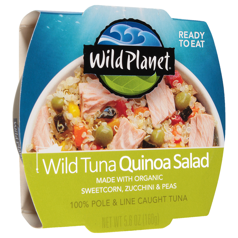 Wild Planet Wild Tuna Quinoa Ready-to-Eat Salad Bowl, left view