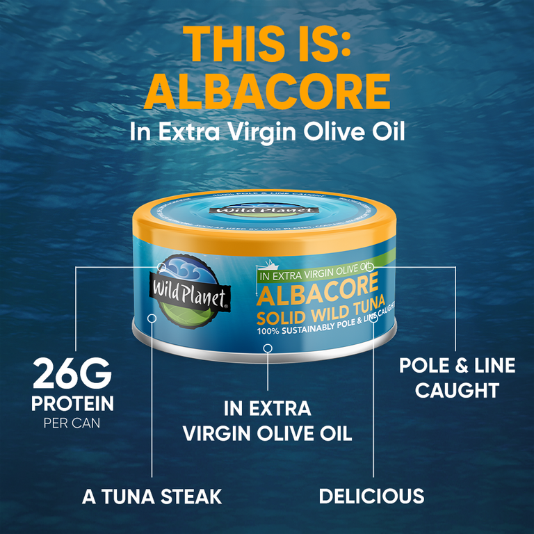 Albacore Solid Wild Tuna In Extra Virgin Olive Oil