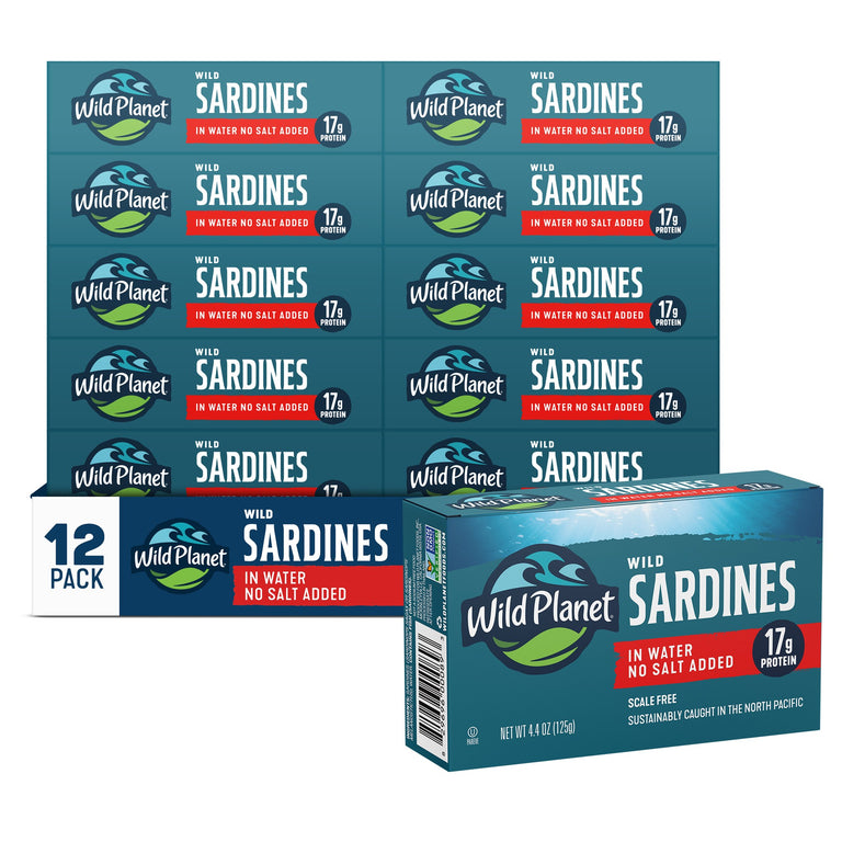 Wild Sardines In Water No Salt Added