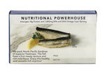 Sardines in Water No Salt Added back panel