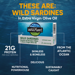 Wild Sardines Skinless & Boneless Fillets In Extra Virgin Olive Oil