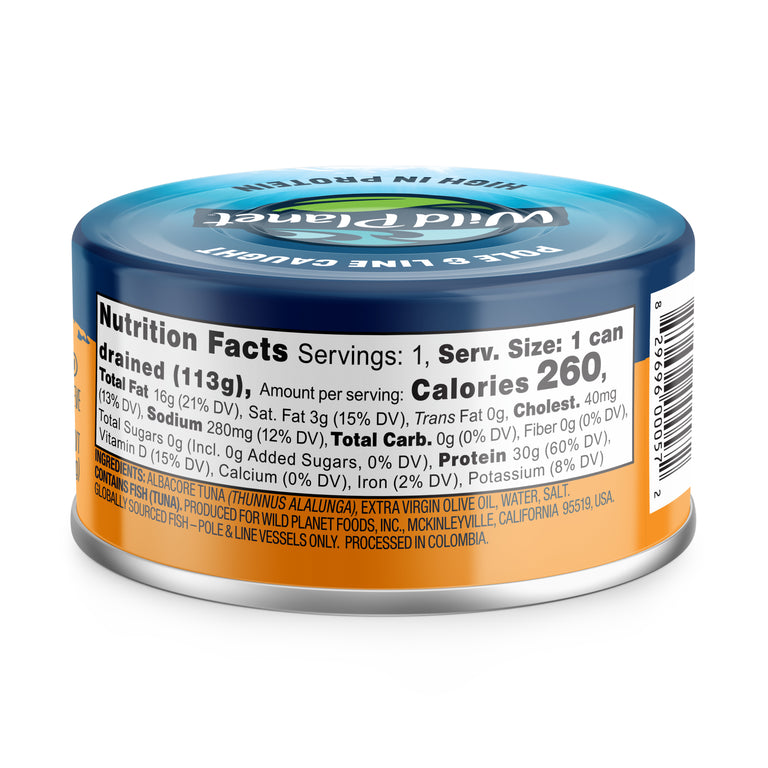 Albacore Solid Wild Tuna In Extra Virgin Olive Oil