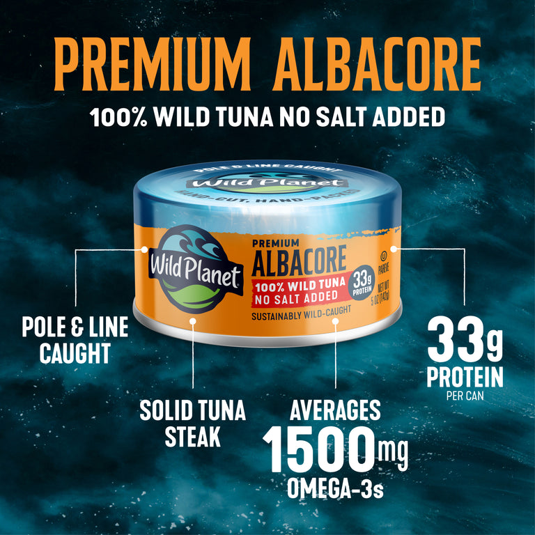 Albacore Wild Tuna No Salt Added