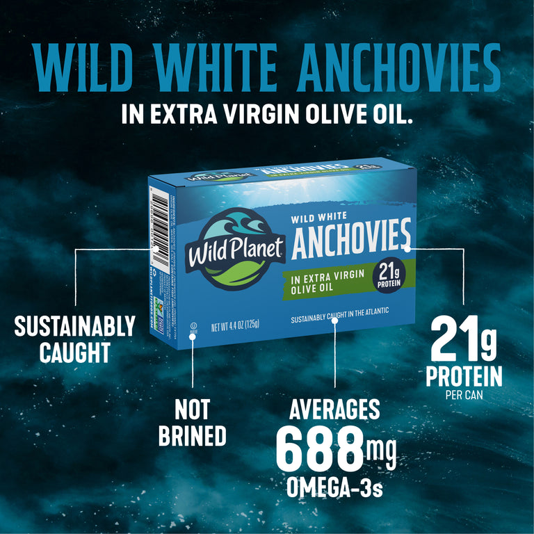 Wild White Anchovies In Extra Virgin Olive Oil