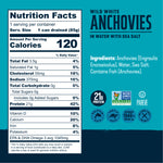 Wild White Anchovies In Water