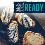 Wild White Anchovies In Water