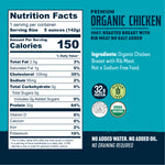 Organic Roasted Chicken Breast with Rib Meat No Salt Added