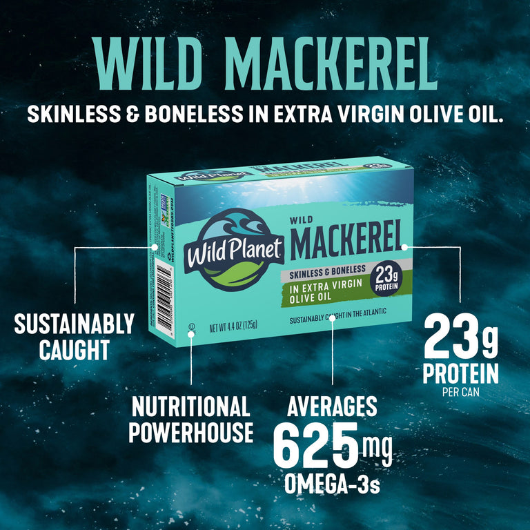 Wild Mackerel Fillets In Extra Virgin Olive Oil