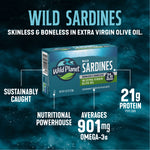 Wild Sardines Skinless & Boneless Fillets In Extra Virgin Olive Oil
