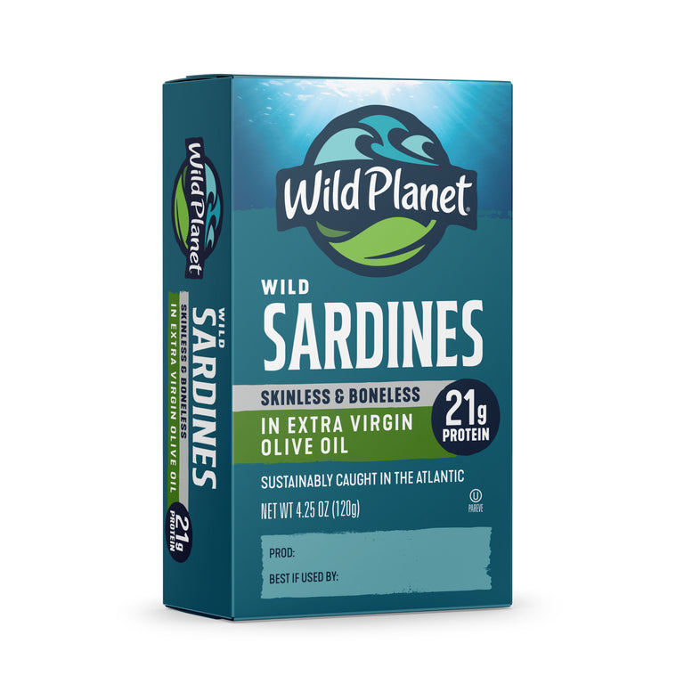 Wild Sardines Skinless & Boneless Fillets In Extra Virgin Olive Oil