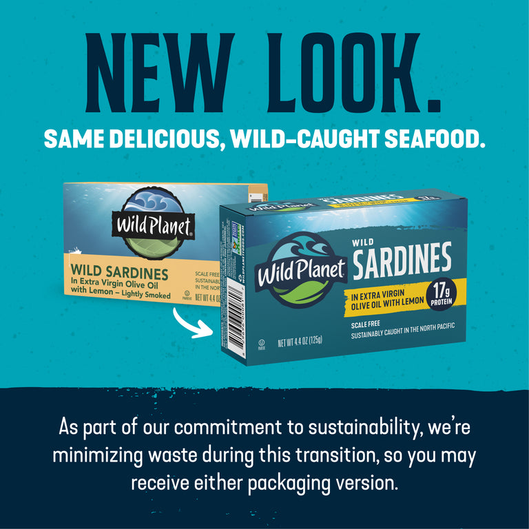 Wild Sardines In Extra Virgin Olive Oil with Lemon
