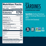 Wild Sardines In Water No Salt Added