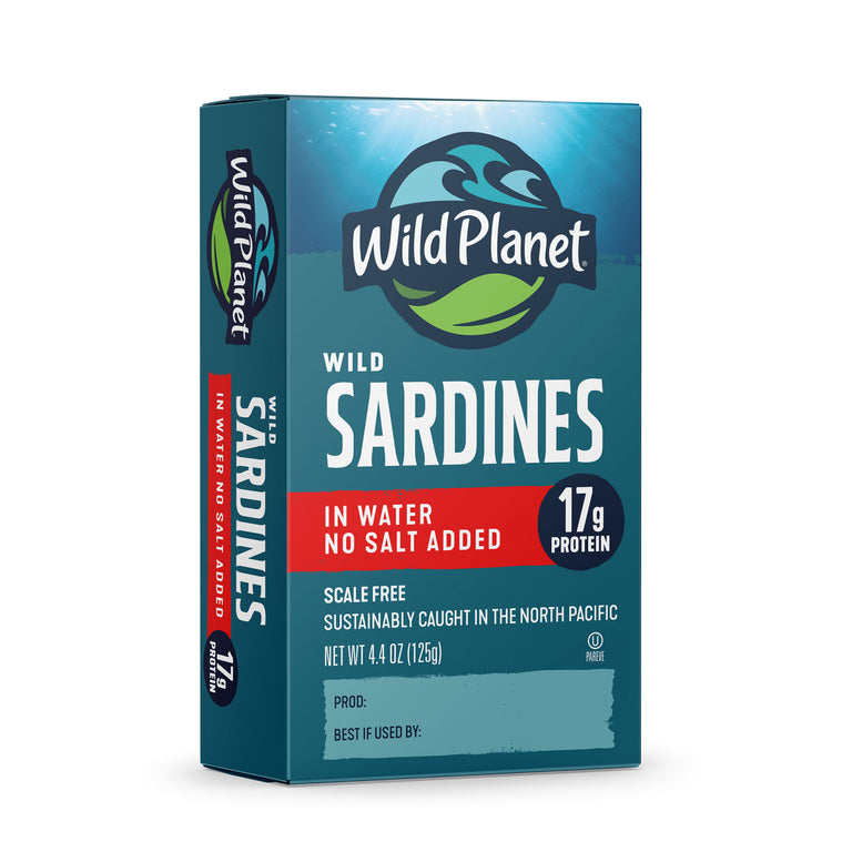 Wild Sardines In Water No Salt Added