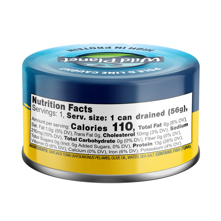 Skipjack Solid Light Wild Tuna in Pure Olive Oil