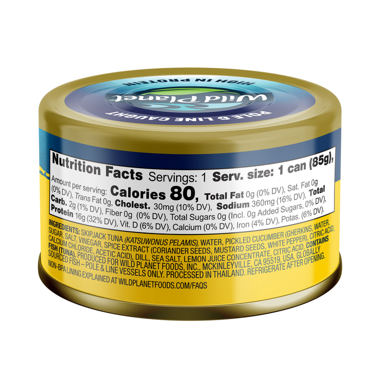Skipjack Wild Tuna with Dill Pickle