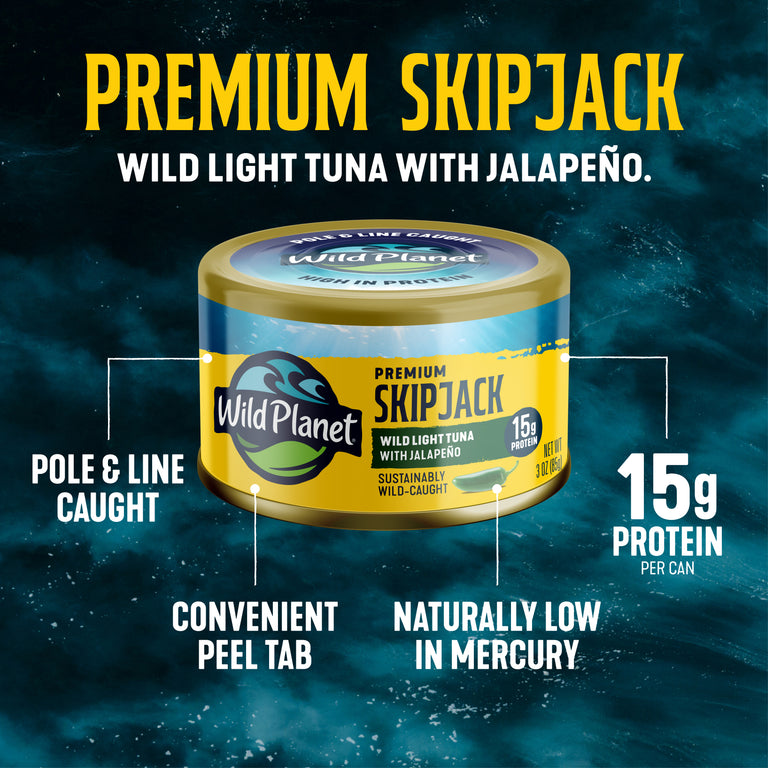 Premium Skipjack Wild Light Tuna with Jalapeño