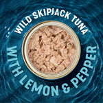 Premium Skipjack Wild Light Tuna with Lemon & Pepper