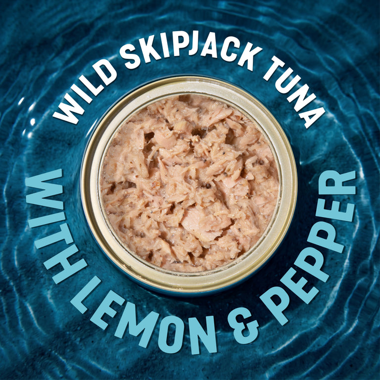 Premium Skipjack Wild Light Tuna with Lemon & Pepper